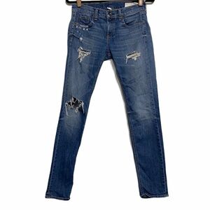 Rag & Bone The Dre Ervs Distressed Skinny Jeans